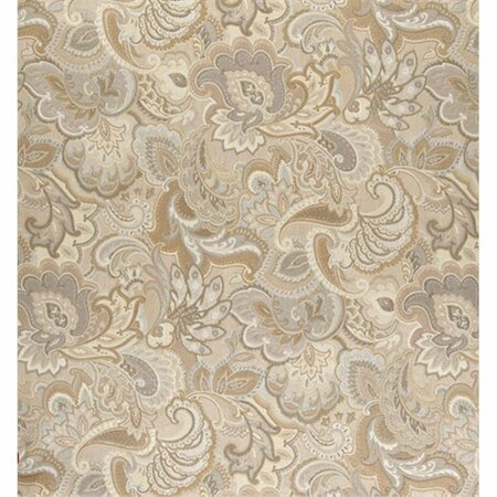 FINE-LINE 54 in. Wide Gold And Beige, Abstract Floral Upholstery Fabric FI2944332
